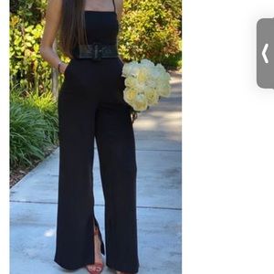 NWT Belted Wide Leg Jumpsuit